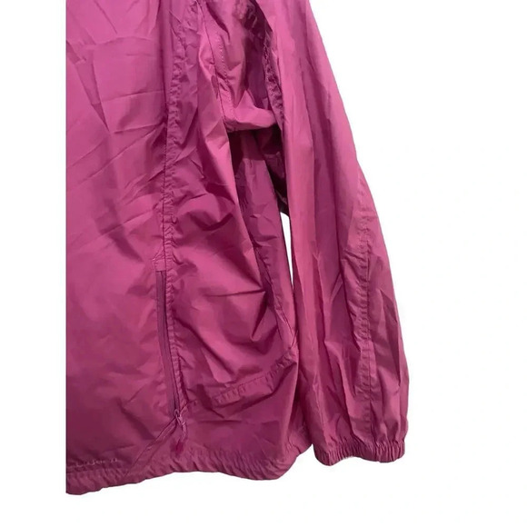 L.L Bean Pink Long Sleeve Full Zip Windbreaker Jacket Size 3X - Picture 2 of 5